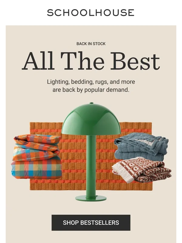 Schoolhouse - These Bestsellers Are Back in Stock