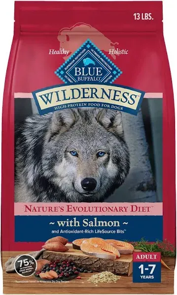 Blue Buffalo Dry Dog Food Wilderness Adult Salmon