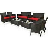 Costway 8-Piece Rattan Patio Furniture Set
