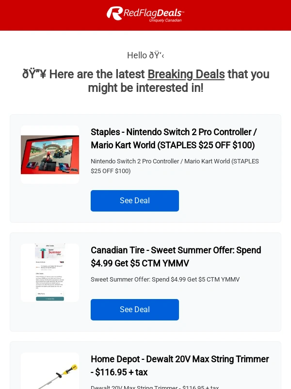 RedFlagDeals - Your Weekend Deals Just Dropped! Hot Deals from Staples,Canadian Tire,Amazon,Epic Games + more!