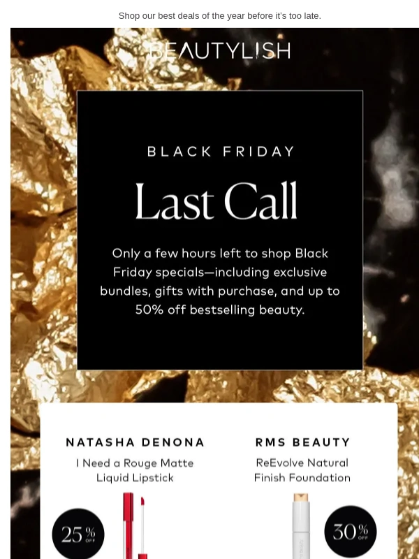 Beautylish - Last chance to save