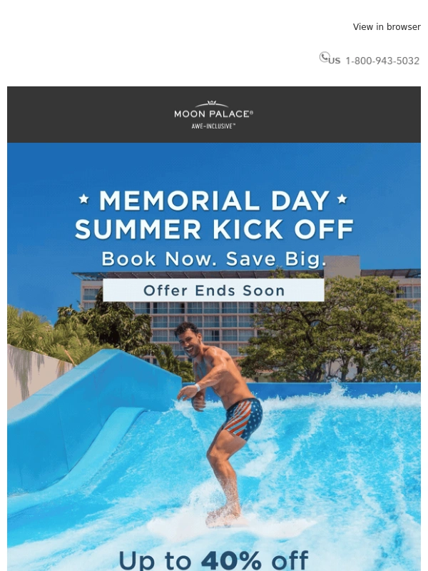 Moon Palace - ⏰ Memorial Day Deals Disappear at Midnight: Up to 40% Off
