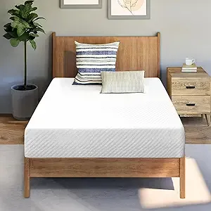 Neo Sleep 8 Inch Twin Cooling Gel Memory Foam Mattress Medium Firm CertiPUR-US Certified Foam, Mattress in a Box Enhanced Pressure Relief