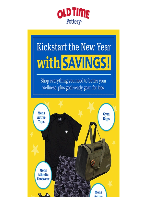 Old Time Pottery - Go For Your Goals & SAVE!