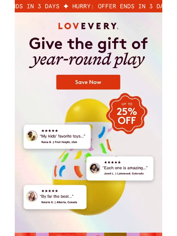 Lovevery - Up to 25% off: Lovevery Play Kits (and more!)