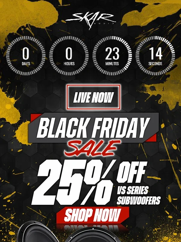 Skar Audio - ? Black Friday Deal: 25% Off VS Series Subwoofers!