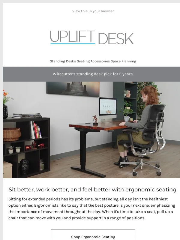 UPLIFT Desk - Seating that supports your best work