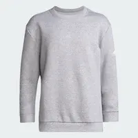 adidas Kids' Fleece Crewneck Sweatshirt (Team Grey Four/White) $9.60 + Free Shipping