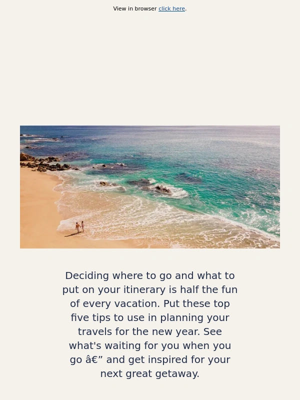 Hilton - Welcome To A New Year Of Memories With Hilton Grand Vacations