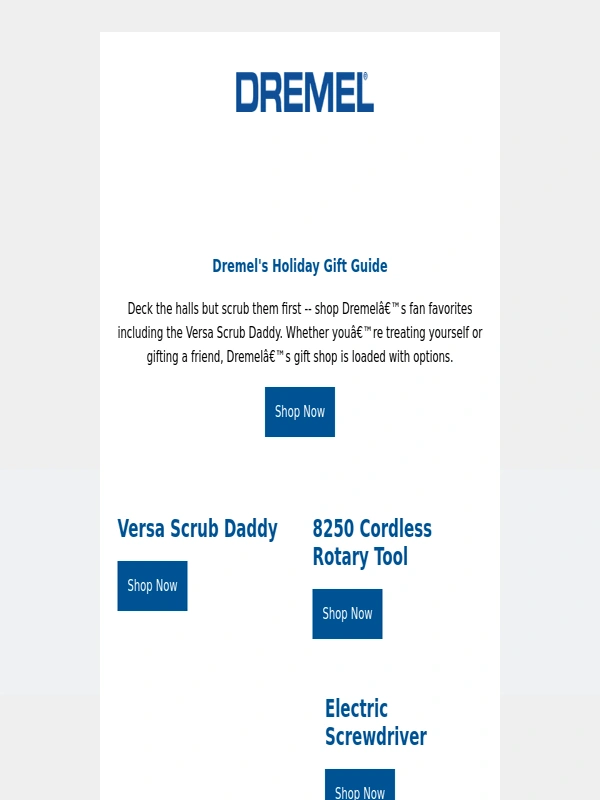 Dremel - Shop where Santa shops ??