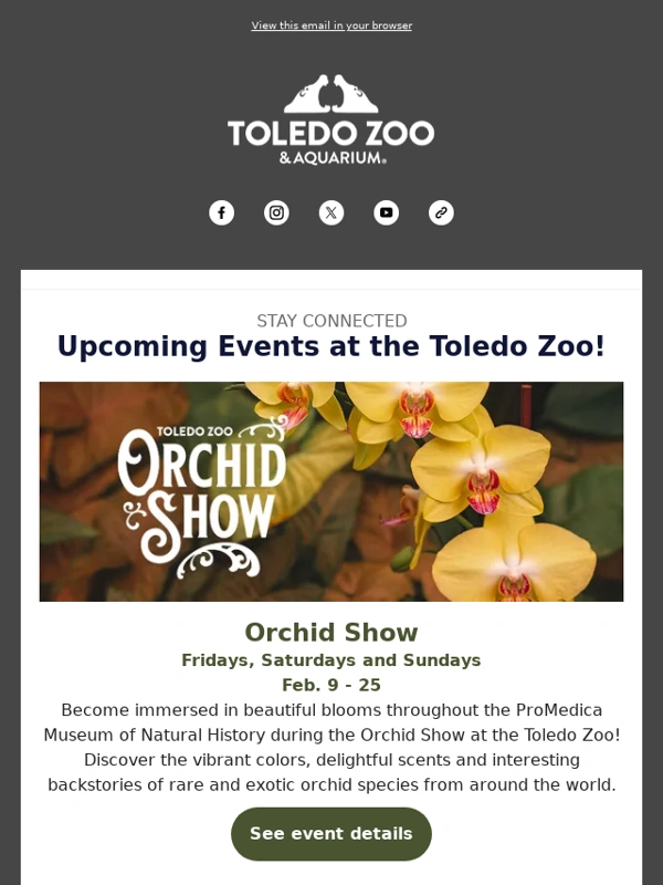 Toledo Zoo - What’s blooming this February at the Zoo!