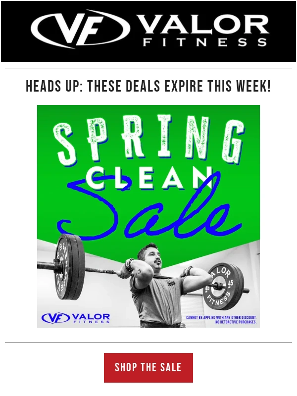 Valor Fitness - Grab These Deals Before They're Gone