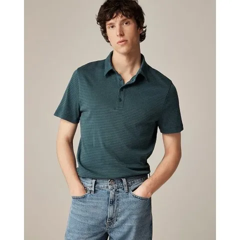 J.Crew Performance Polo Shirt With Coolmax in Stripe