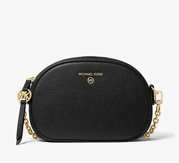 Jet Set Small Pebbled Leather Convertible Camera Bag