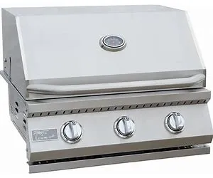 Kokomo Grills 26" 3 Burner Built In BBQ Gas Grill, Natural Gas