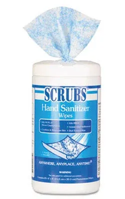 Scrubs Hand Sanitizer Wipes 6 x 8