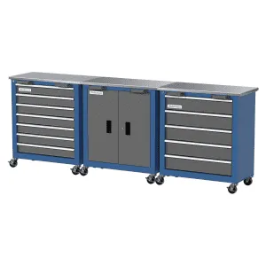 3-Cabinet Combination Workbench