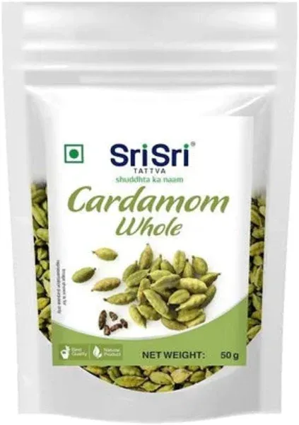 Trendia Cardamom Whole, 50g - Sri Sri Tattva