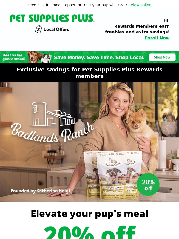 Pet Supplies Plus - ? Shop now and save on Badlands Ranch Superfood Complete!