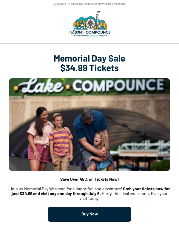 Lake Compounce - Your Ticket to Thrills for $34.99 ?