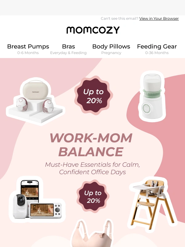 Momcozy - Up to 20% OFF Office Must-Haves for Moms?‍?