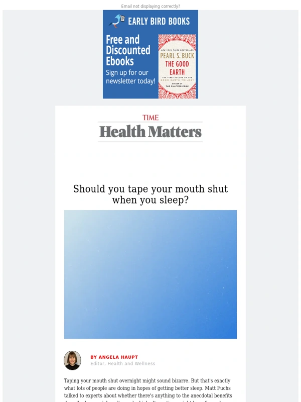 Brad's Deals - Should you tape your mouth shut when you sleep?