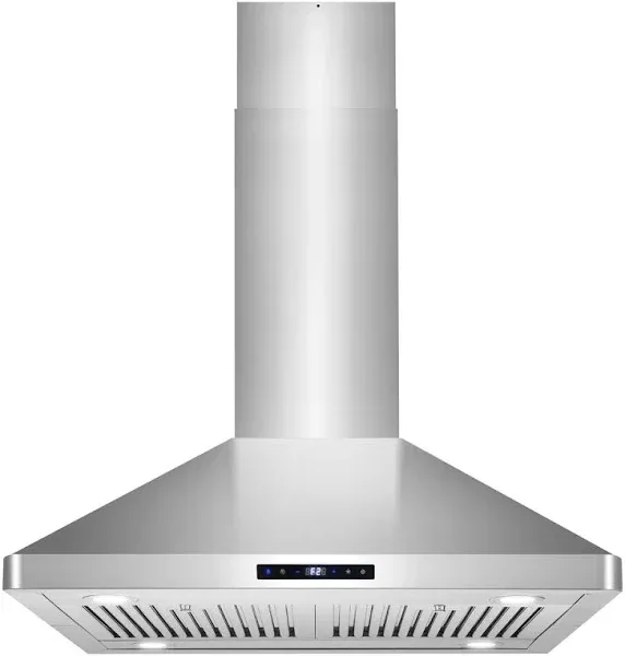 Cosmo 30-in 380-CFM Ducted Island Range Hood