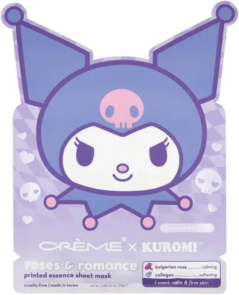 Kuromi Roses & Romance Printed Essence Sheet Mask
