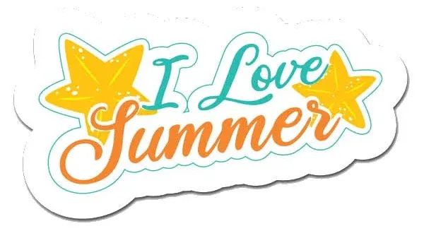 MightySkins Love Summer Laptop Sticker