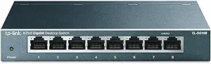 TP-Link TL-SG108 8 Port Gigabit Unmanaged Ethernet Network Switch - $13.49 after 25% back with Amazon Prime Store Card $13.49