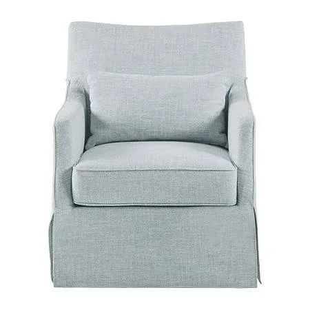 Martha Stewart London Skirted Swivel Chair