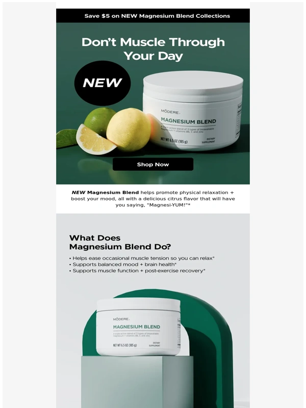 Modere - NEW! Meet Magnesium Blend ?‍??