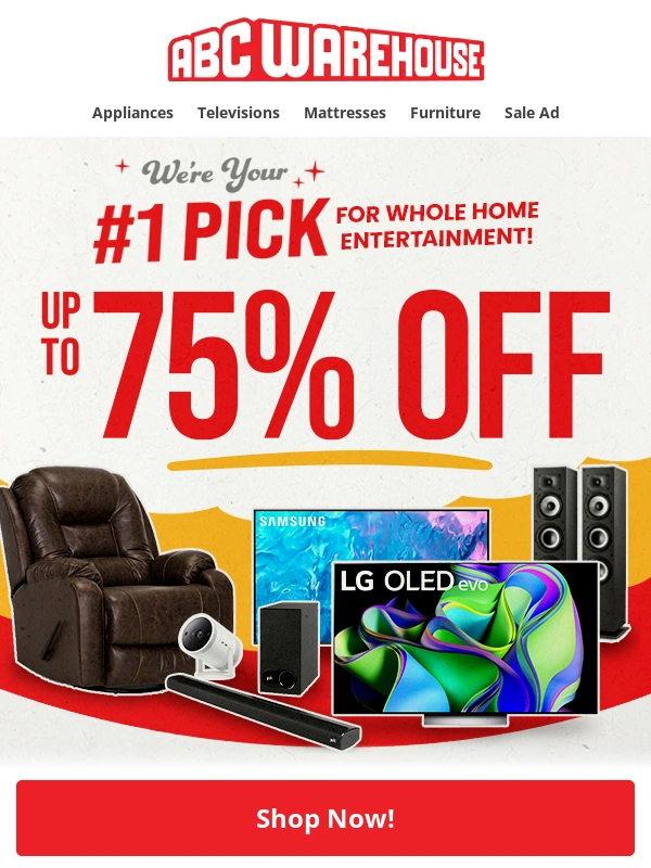 ABC Warehouse - ?️ ABC Warehouse should be your #1 pick for whole home entertainment! ?