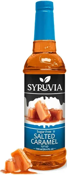 Syruvia 4 Pack Sugar-Free Salted Caramel Coffee Syrup