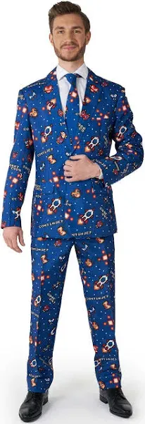 Suitmeister Men's Retro Gamer Slim-Fit Suit