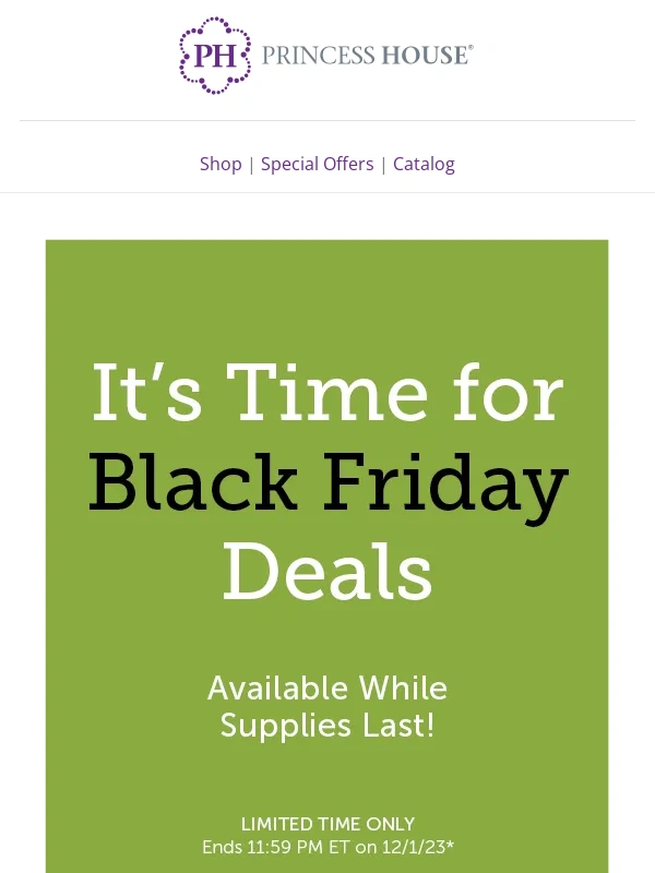 Princess House - It’s time for BLACK FRIDAY deals! ?