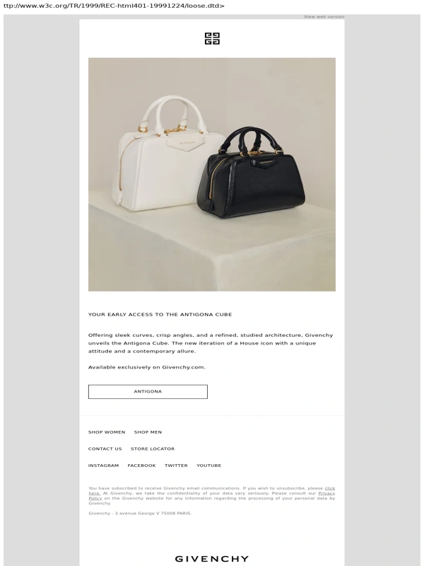 Givenchy - Your Early Access: Antigona Cube