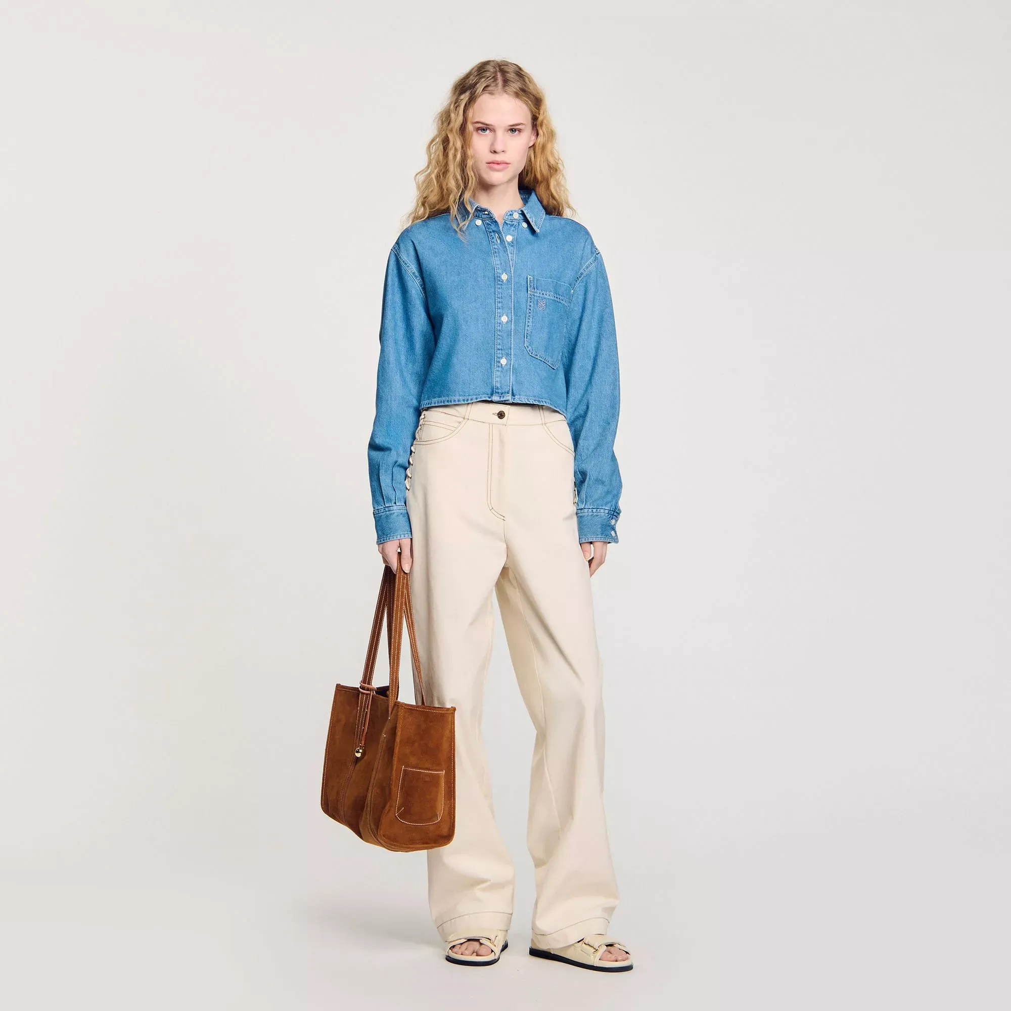 Sandro Lace-up jeans - female - 4