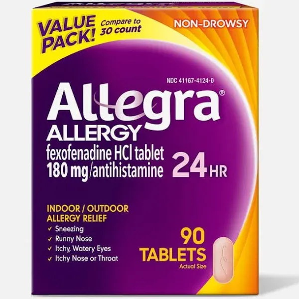 Allegra Adult Allergy Relief Tablets