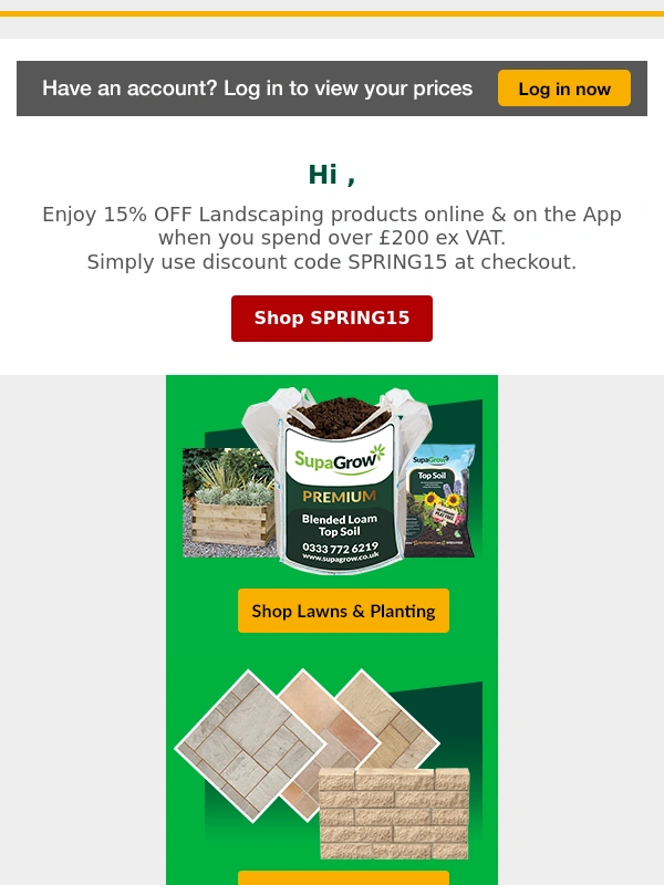Travis Perkins - 15% OFF Landscaping Products Online*
