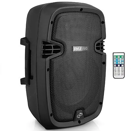 600W Pyle Powered Active PA System Loudspeaker Bluetooth w/ Microphone & 8" Bass Subwoofer $90.99 + Free Shipping
