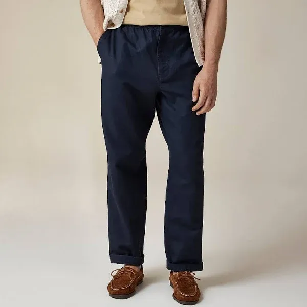 J.Crew Pier Pant in Cotton-Linen Blend Canvas