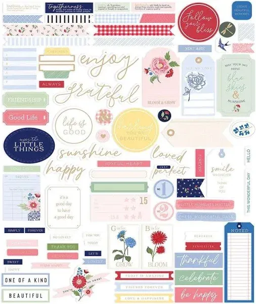 Spellbinders Bayfair Cardstock Diecut Ephemera