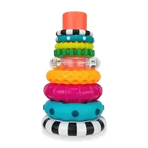 Sassy Stacks of Circles Stacking Ring Stem Learning Toy