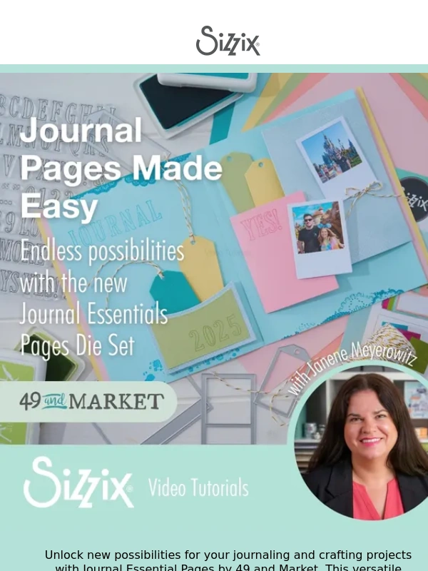 Sizzix - Journal Pages Made Easy!