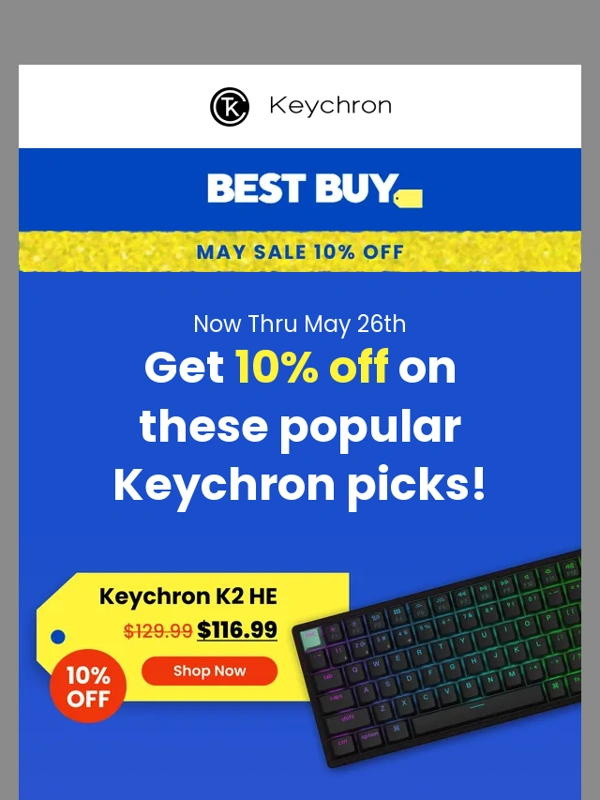 Keychron - These Keychron bestsellers are 10% off ?