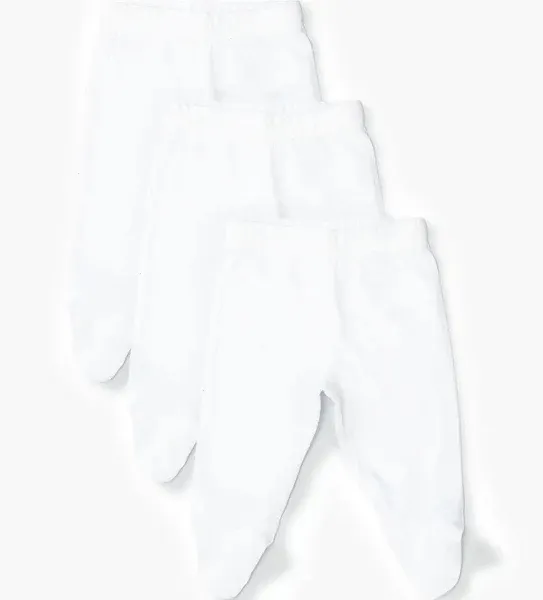 Monica + Andy Organic Baby Clothing 3Pack Footed Baby Pants