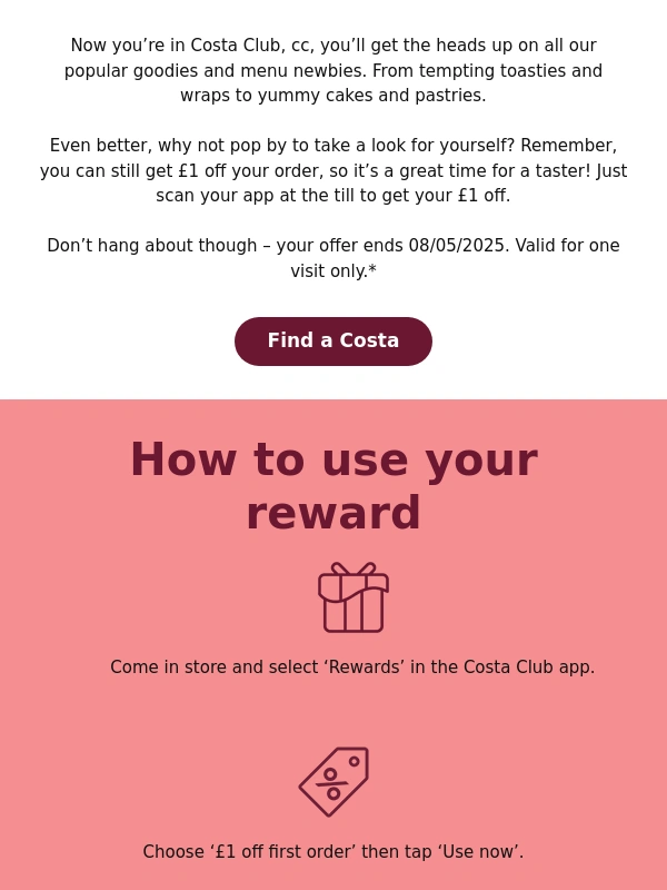 costa coffee - A menu made for treating yourself. ? ?