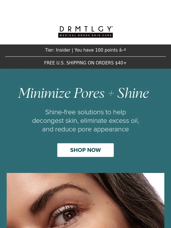 Drmtlgy - Want shine-free skin?