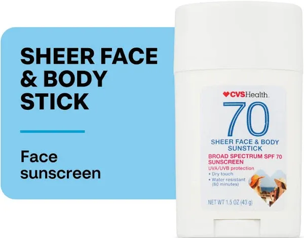 CVS Health Sheer Face & Body Sunstick